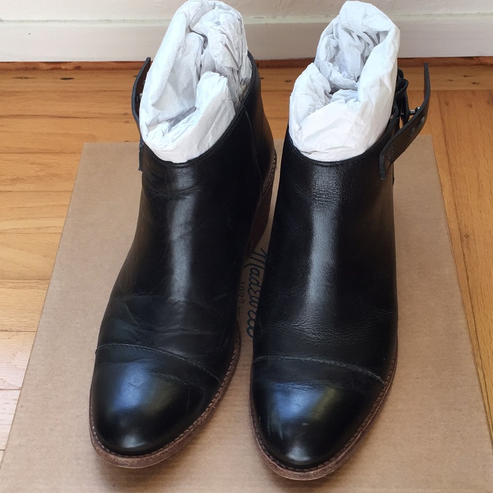 Madewell Cap-Toe Collar-Stud Boots